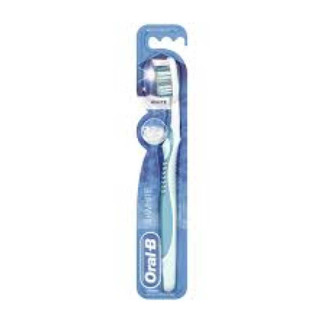 ORAL/B T/BRUSH ADV 3D WHITE 40M 1+1